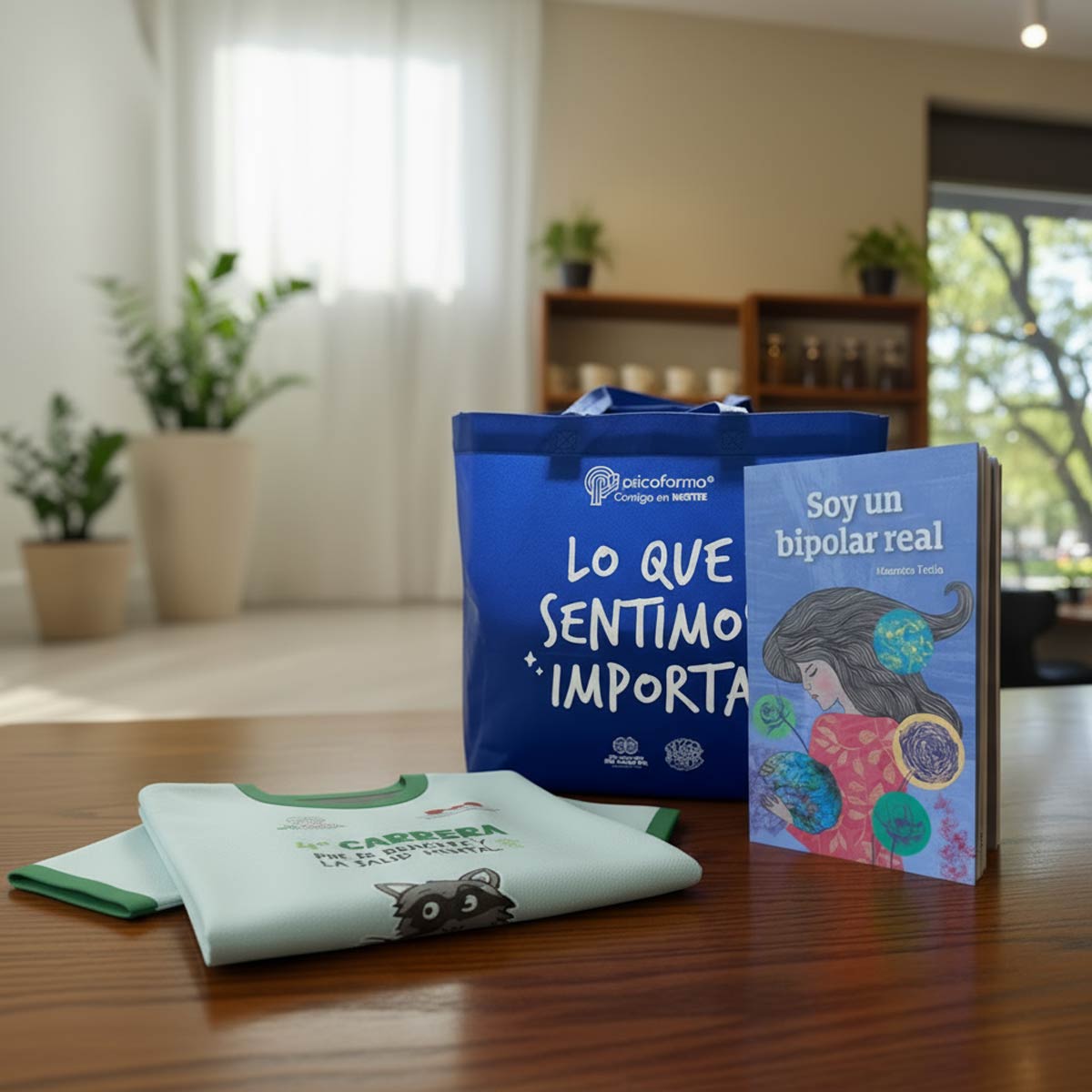 Kit por el Bienestar y Salud Mental: Libro “Soy un Bipolar Real”, Playera y Bolsa